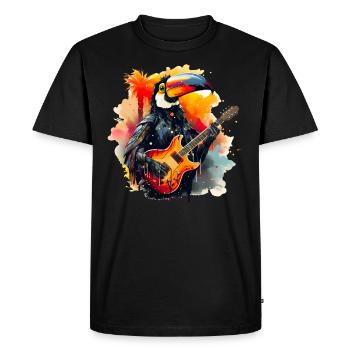 Toucan à bascule - T-shirt Premium bio Homme - noir - Devant - Nico (187cm)