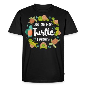 Tortue de tortue de mer juste une tortue de plus - T-shirt Premium bio Homme - noir - Devant - Nico (187cm)
