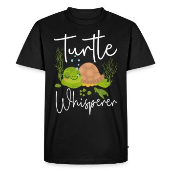 Sea Turtle Tortoise Turtle - Men's Premium Organic T-Shirt - black - Front - Nico (187cm)