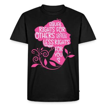 Feminist Equal Rights For Others - Men's Premium Organic T-Shirt - black - Front - Nico (187cm)