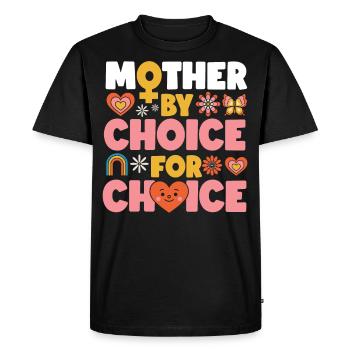 Feminist Mother By Choice For - Men's Premium Organic T-Shirt - black - Front - Nico (187cm)