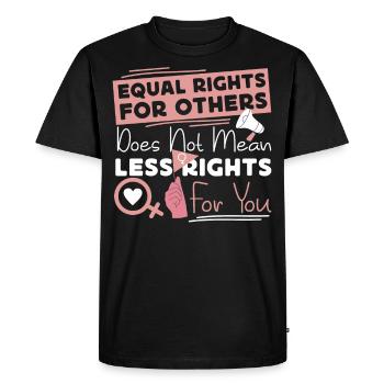 Feminist Equal Rights For Others - Men's Premium Organic T-Shirt - black - Front - Nico (187cm)