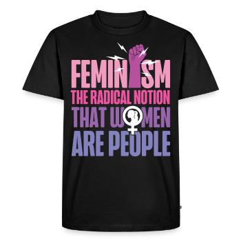 Feminist Feminism The Radical - Men's Premium Organic T-Shirt - black - Front - Nico (187cm)