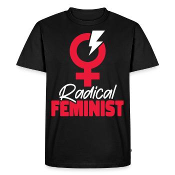 Feminist Radical Feminist - Men's Premium Organic T-Shirt - black - Front - Nico (187cm)