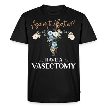 Feminist Flower Floral Against - Männer Premium Bio T-Shirt - Schwarz - Vorne - Nico (187cm)