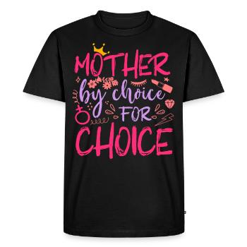 Feminist Mother By Choice For - Men's Premium Organic T-Shirt - black - Front - Nico (187cm)