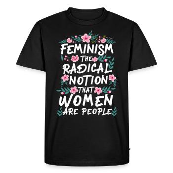 Feminist Feminism The Radical - Men's Premium Organic T-Shirt - black - Front - Nico (187cm)