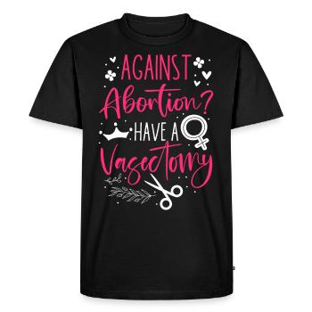 Féministe contre l’avortement ? Avoir un - T-shirt Premium bio Homme - noir - Devant - Nico (187cm)