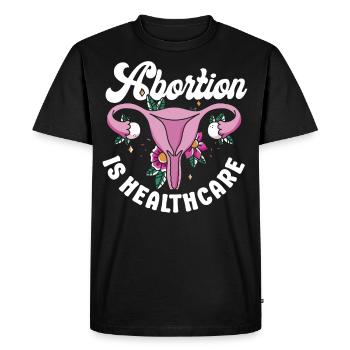 Feminist Abortion Is Healthcare - Men's Premium Organic T-Shirt - black - Front - Nico (187cm)
