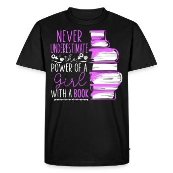 Les féministes ne sous-estiment jamais le - T-shirt Premium bio Homme - noir - Devant - Nico (187cm)