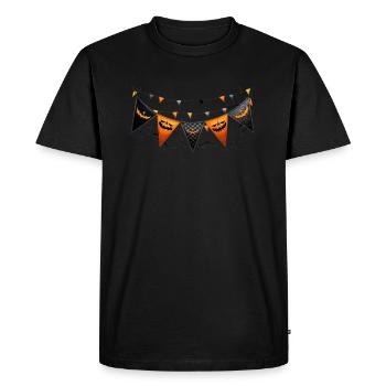 Spooky Halloween: Cool pumpkin clothing - Men's Premium Organic T-Shirt - black - Front - Nico (187cm)