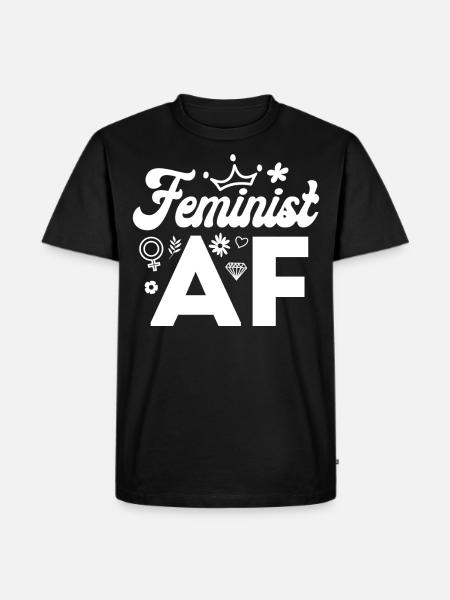 Feminist Feminist Af - Men's Premium Organic T-Shirt - black