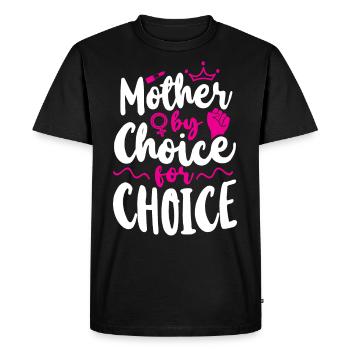 Feminist Mother By Choice For - Men's Premium Organic T-Shirt - black - Front - Nico (187cm)