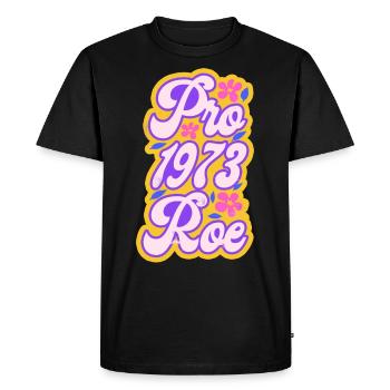 Feminist Pro 1973 Roe - Men's Premium Organic T-Shirt - black - Front - Nico (187cm)