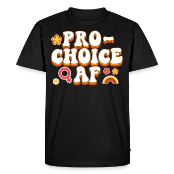 Feminist Pro-Choice Af - Men's Premium Organic T-Shirt - black - Front - Nico (187cm)