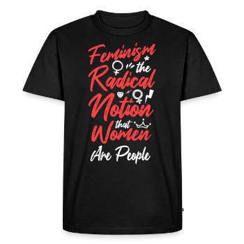 Feminist Feminism The Radical - Men's Premium Organic T-Shirt - black - Front - Nico (187cm)