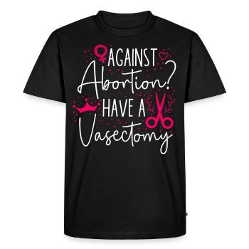 Féministe contre l’avortement ? Avoir un - T-shirt Premium bio Homme - noir - Devant - Nico (187cm)