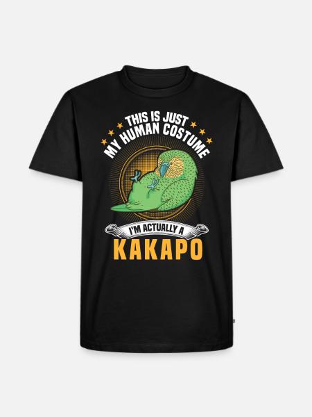 Kakapo costume flightless parrot - Men's Premium Organic T-Shirt - black