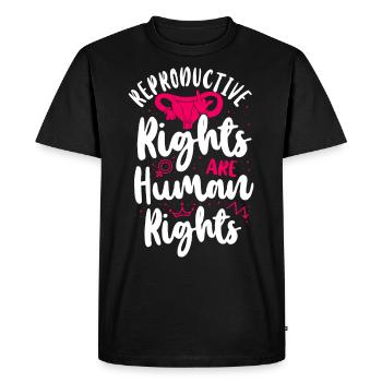Feminist Reproductive Rights Are - Men's Premium Organic T-Shirt - black - Front - Nico (187cm)
