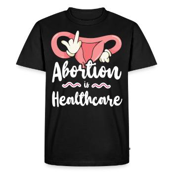 Feminist Abortion Is Healthcare - Men's Premium Organic T-Shirt - black - Front - Nico (187cm)