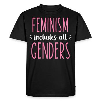 Feminist Feminism Includes All - Men's Premium Organic T-Shirt - black - Front - Nico (187cm)