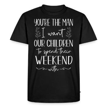 Happy Divorce Party You’re The Man - T-shirt Premium bio Homme - noir - Devant - Nico (187cm)