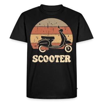 Scooter Motorroller Mofa Rouleau de cyclomoteur - T-shirt Premium bio Homme - noir - Devant - Nico (187cm)