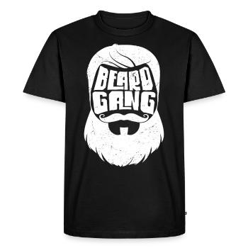 Amoureux de la barbe Homme barbu Gang de barbe - T-shirt Premium bio Homme - noir - Devant - Nico (187cm)