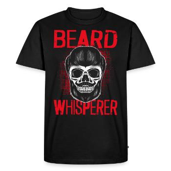 Beard Lover Bearded Man Beard - Men's Premium Organic T-Shirt - black - Front - Nico (187cm)