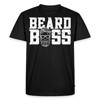 Beard Lover Bearded Man Bear - Men's Premium Organic T-Shirt - black - Front - Nico (187cm)