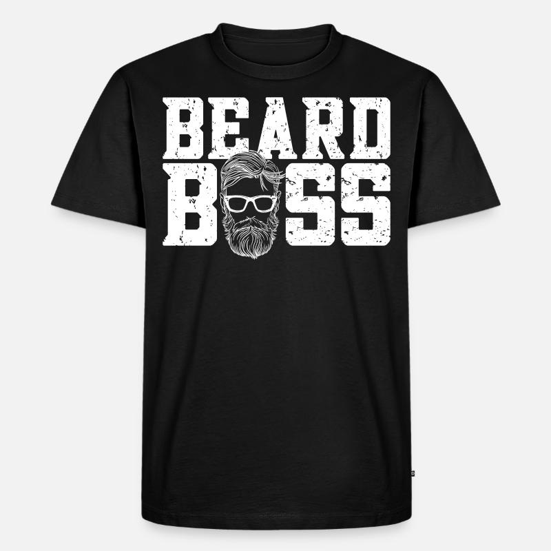 Beard Lover Bearded Man Bear - Männer Premium Bio T-Shirt - Schwarz