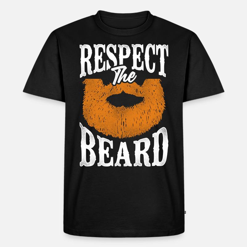 Beard Lover Bearded Man Ginger - Männer Premium Bio T-Shirt - Schwarz