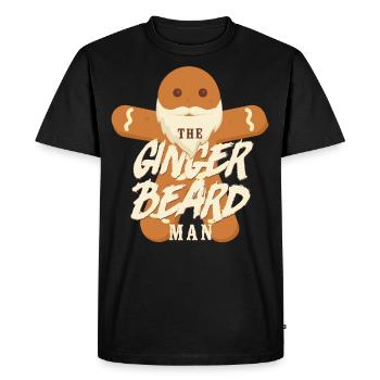 Beard Lover Bearded Man Christmas - Men's Premium Organic T-Shirt - black - Front - Nico (187cm)