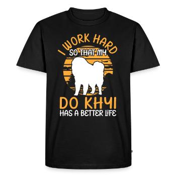 Travail pour Do Khyi Tibetan Mastiff - T-shirt Premium bio Homme - noir - Devant - Nico (187cm)
