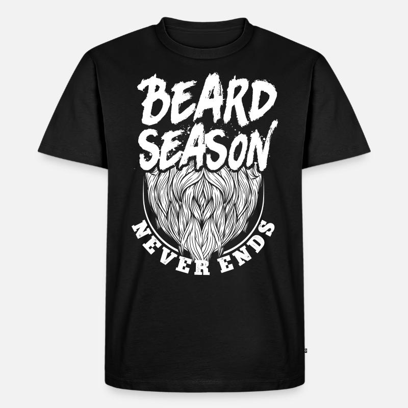 Beard Lover Bearded Man Beard - Männer Premium Bio T-Shirt - Schwarz