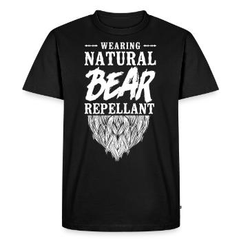Beard Lover Bearded Man Wearing My - Men's Premium Organic T-Shirt - black - Front - Nico (187cm)