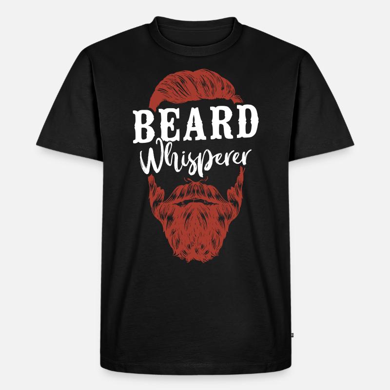 Beard Lover Bearded Man Ginger - Männer Premium Bio T-Shirt - Schwarz