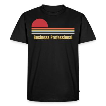 Business Professional - Men's Premium Organic T-Shirt - black - Front - Nico (187cm)