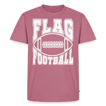 Flag Football Player - Men's Premium Organic T-Shirt - mauve - Front - Nico (187cm)