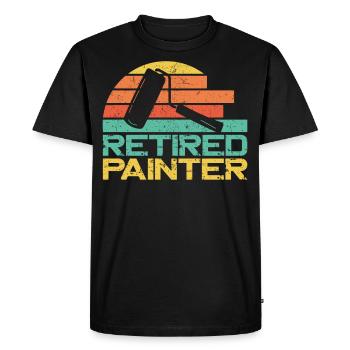 House Painter Decorator Retirement - Men's Premium Organic T-Shirt - black - Front - Nico (187cm)