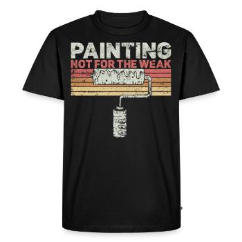 House Painter Decorator Retro - Men's Premium Organic T-Shirt - black - Front - Nico (187cm)