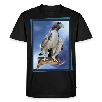 Falcon - Men's Premium Organic T-Shirt - black - Front - Nico (187cm)