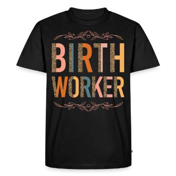 LD Labour And Delivery Nurse - Men's Premium Organic T-Shirt - black - Front - Nico (187cm)