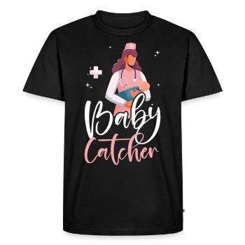 LD Labour And Delivery Nurse - Men's Premium Organic T-Shirt - black - Front - Nico (187cm)