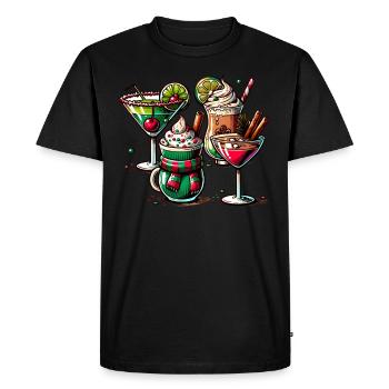 Café de Noël - Café de Noël pour femmes drôles - T-shirt Premium bio Homme - noir - Devant - Nico (187cm)