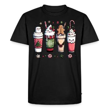 Café de Noël - Café de Noël pour femmes drôles - T-shirt Premium bio Homme - noir - Devant - Nico (187cm)