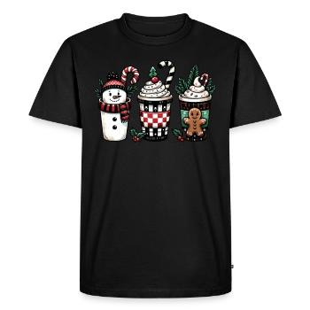 Café de Noël - Café de Noël pour femmes drôles - T-shirt Premium bio Homme - noir - Devant - Nico (187cm)