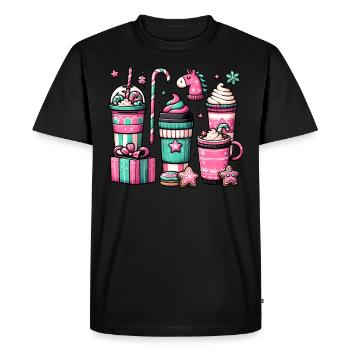 Café de Noël - Café de Noël pour femmes drôles - T-shirt Premium bio Homme - noir - Devant - Nico (187cm)