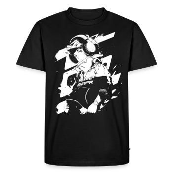 Le cool Cyberpunk Style Anime Boy Otaku de Shibuya - T-shirt Premium bio Homme - noir - Devant - Nico (187cm)