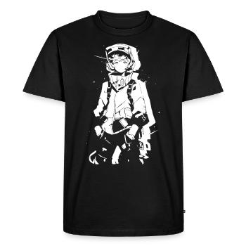 Le cool Cyberpunk Style Anime Boy Otaku de Shibuya - T-shirt Premium bio Homme - noir - Devant - Nico (187cm)